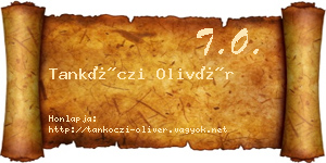 Tankóczi Olivér névjegykártya